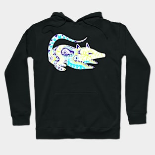 tlacuache in mexican art, possum opossum zentangle Hoodie